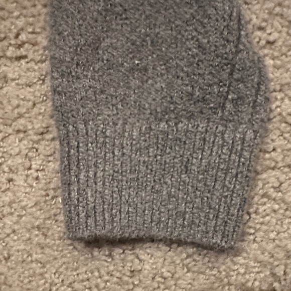 Banana Republic Mens Merino Wool Mockneck Button Pullover Sweater Gray Size L - Picture 7 of 7